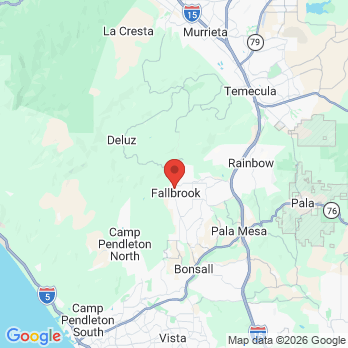 Map to Flores Orthodontics office in Fallbrook, CA