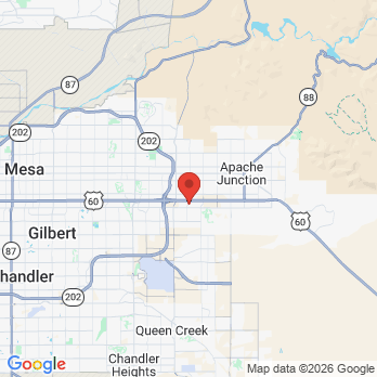 Map to Martin Dental -Mesa office in Mesa, AZ