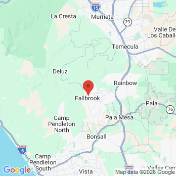 Map to Blanco Smile Dentistry office in Fallbrook, CA
