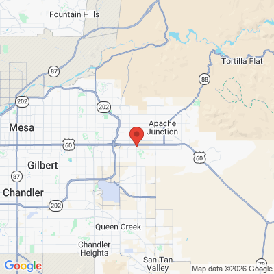 Map to  office in Mesa, AZ