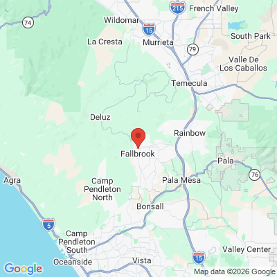 Map to  office in Fallbrook, CA
