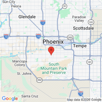 Map to Pulsipher Family Dentistry office in Phoenix, AZ