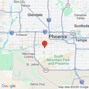Map to Arizona Dental Management office in Phoenix, AZ