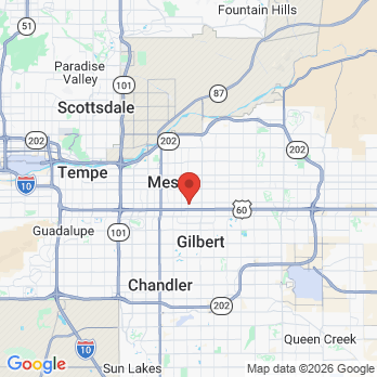 Map to Somos Dental & Orthodontics - Mesa office in Mesa, AZ