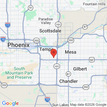 Map to Lumina Healthcare office in Tempe, AZ