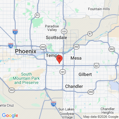 Map to  office in Tempe, AZ