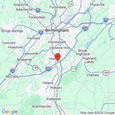 Map to  office in Hoover, AL