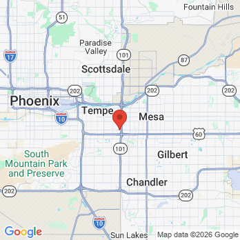 Map to Sol Dental office in Tempe, AZ