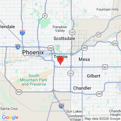 Map to  office in Tempe, AZ