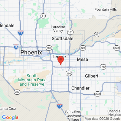 Map to IGO Dental office in Tempe, AZ