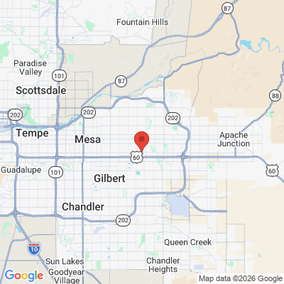 Map to  office in Mesa, AZ