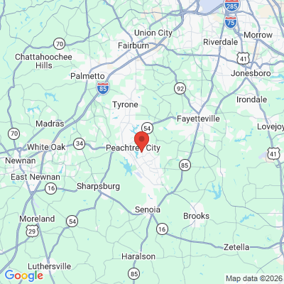 Map to  office in Peachtree City, GA