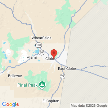Map to CV Dental Care- Globe office in Globe, AZ