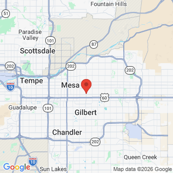 Map to Family Care Dentistry office in Mesa, AZ