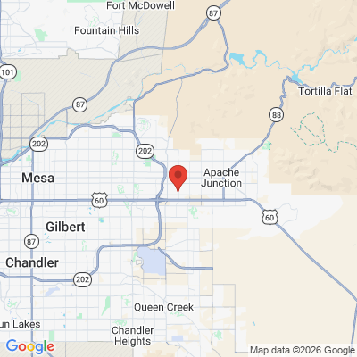 Map to  office in Mesa, AZ