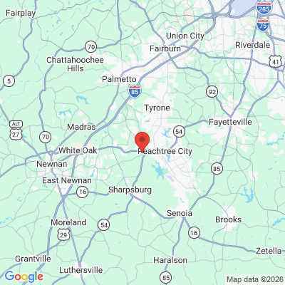 Map to  office in Sharpsburg, GA
