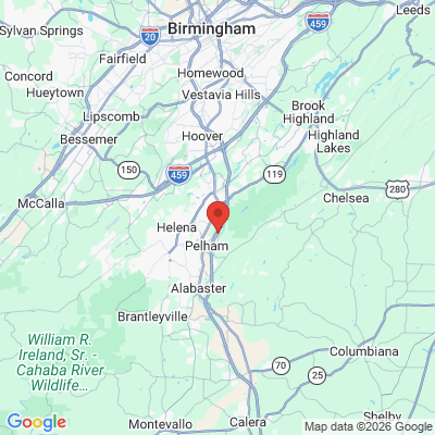 Map to  office in Pelham, AL