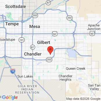 Map to Avalon Dental office in Gilbert, AZ