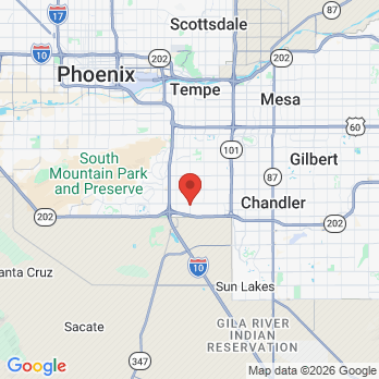 Map to Anytime Dental Chandler office in Chandler, AZ
