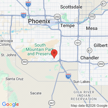 Map to Mountainside Family Dental office in Phoenix, AZ