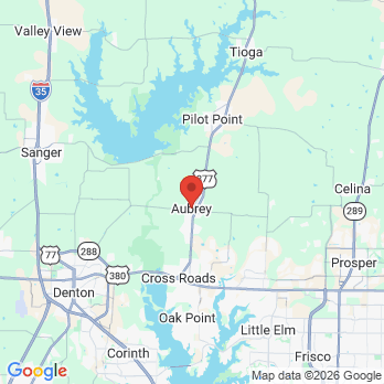 Map to Jet Dental- Santa Barbara office in Aubrey, TX