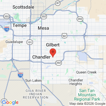 Map to Smile Today Gilbert office in Gilbert, AZ