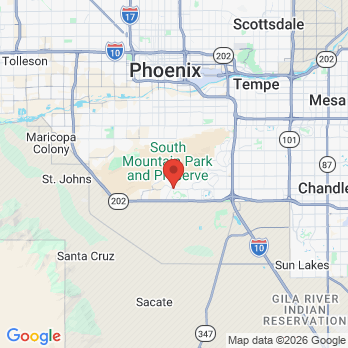 Map to Desert Foothills Dental office in Phoenix, AZ