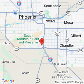 Map to Desert Dentistry office in Phoenix, AZ
