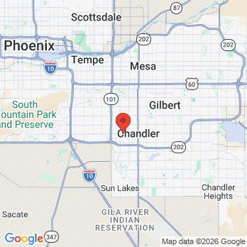 Map to Danny Salem DDS PLLC office in Chandler, AZ