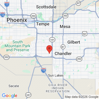 Map to Onsite Dental-Intel Chandler office in Chandler, AZ