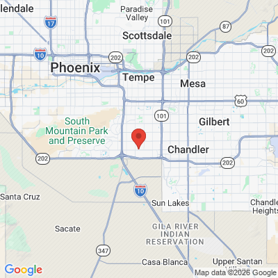 Map to  office in Chandler, AZ