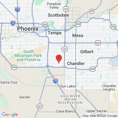 Map to  office in Chandler, AZ