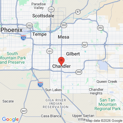 Map to  office in Chandler, AZ
