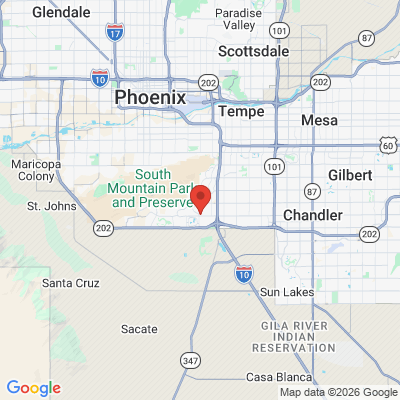 Map to Ironwood dental center office in Phoenix, AZ