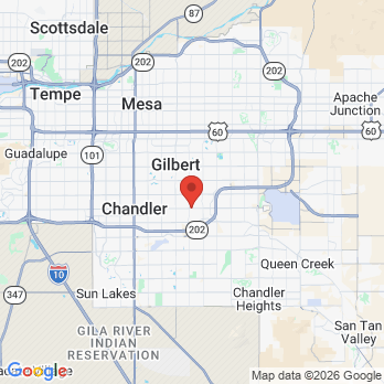 Map to Mona Lisa Dental office in Gilbert, AZ