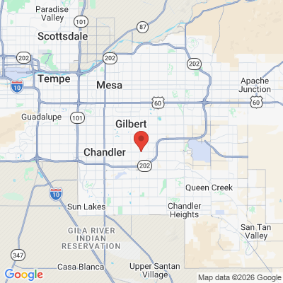 Map to Mona Lisa Dental office in Gilbert, AZ