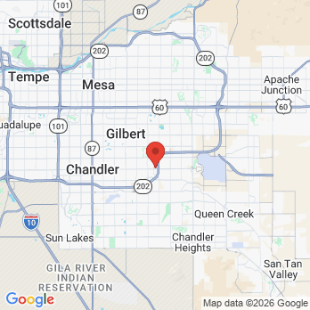Map to AZPerio Gilbert/Ahwatukee office in Gilbert, AZ