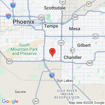 Map to Onsite Dental office in Chandler, AZ