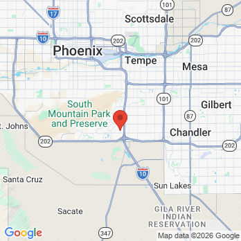 Map to Mountain Park Dentistry office in Phoenix, AZ