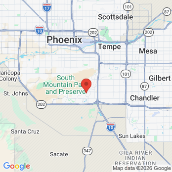 Map to Walter Rapacz, DDS office in Phoenix, AZ