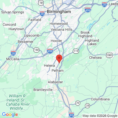 Map to  office in Pelham, AL