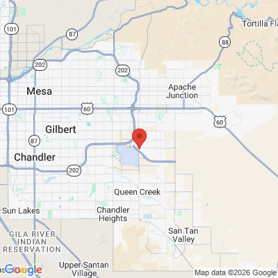 Map to  office in Mesa, AZ