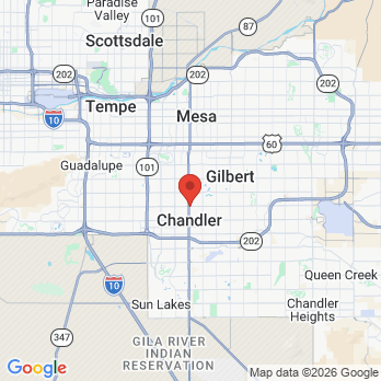 Map to Risas Dental and Braces-Chandler office in Chandler, AZ