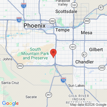 Map to Imagine Dental office in Phoenix, AZ