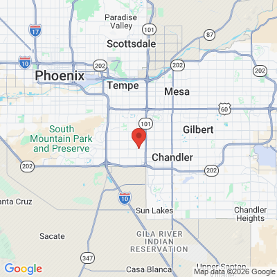 Map to IMPLANTS & PERIODONTAL ARTS  office in Chandler, AZ