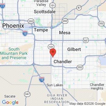 Map to Arizona Crown Center of Chandler office in Chandler, AZ
