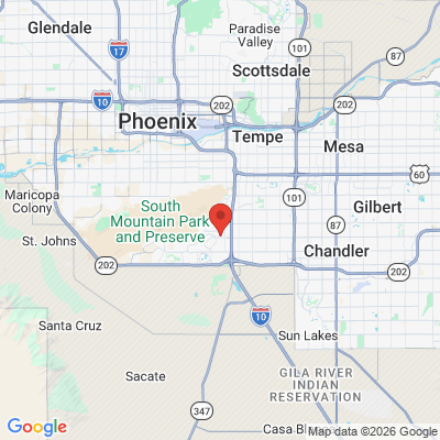 Map to Tru Smile Now Ahwatukee office in Phoenix, AZ