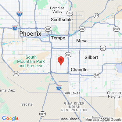 Map to  office in Chandler, AZ