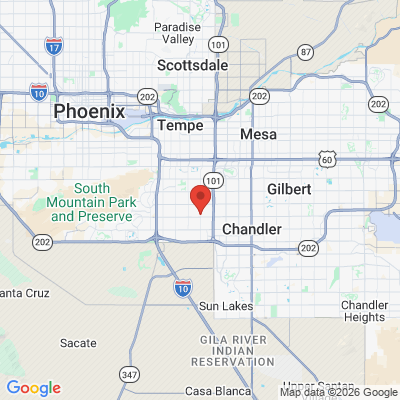 Map to  office in Chandler, AZ