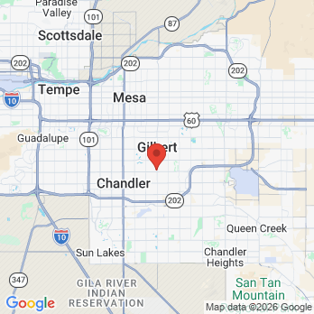 Map to Cobblestone Dental Care office in Gilbert, AZ
